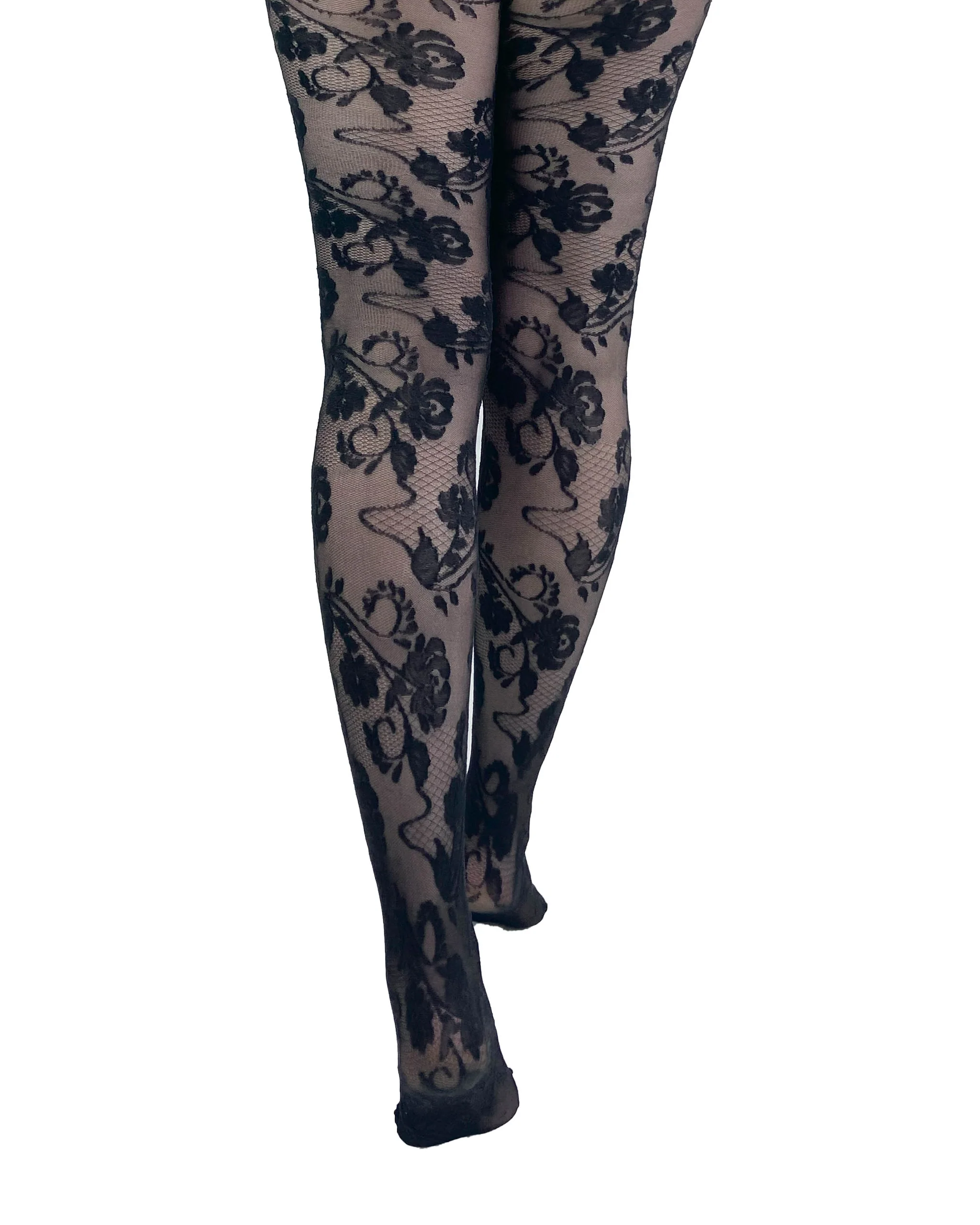Fleur Lace Tights by Pamela Mann – Vintage Charm, Modern Elegance 