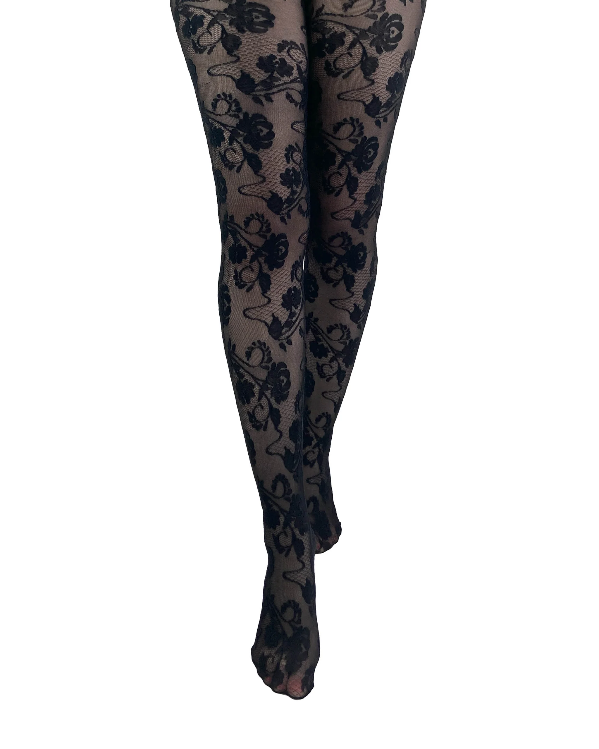 Fleur Lace Tights by Pamela Mann – Vintage Charm, Modern Elegance 