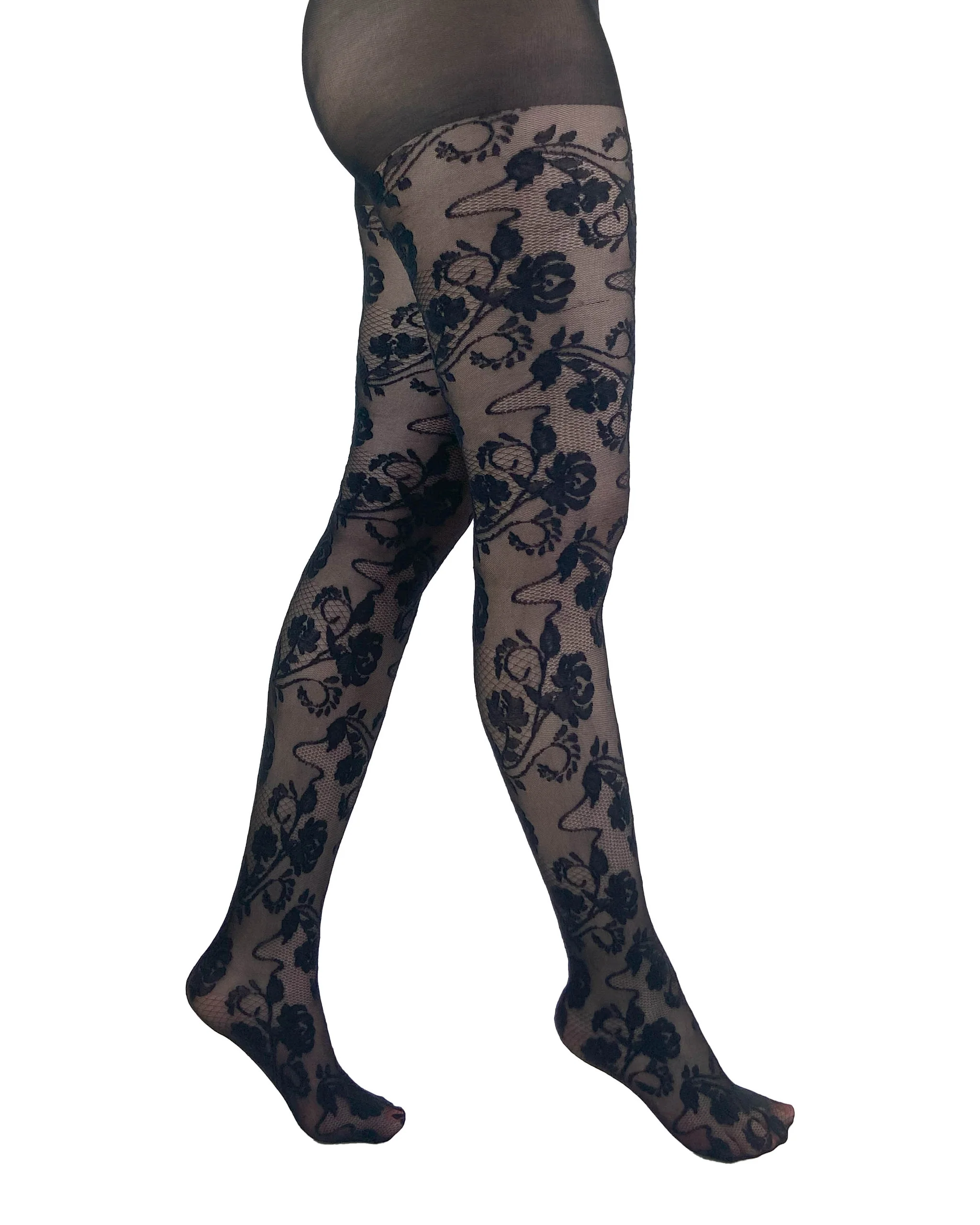 Fleur Lace Tights by Pamela Mann – Vintage Charm, Modern Elegance 
