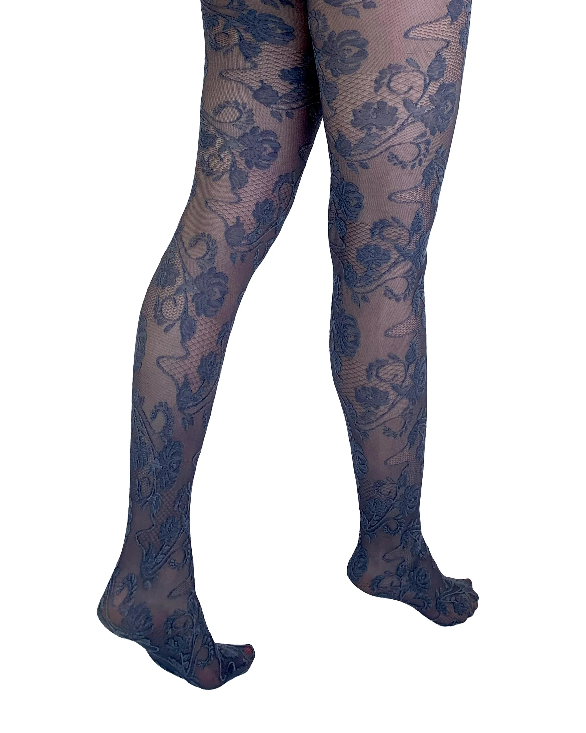 Fleur Lace Tights by Pamela Mann – Vintage Charm, Modern Elegance 