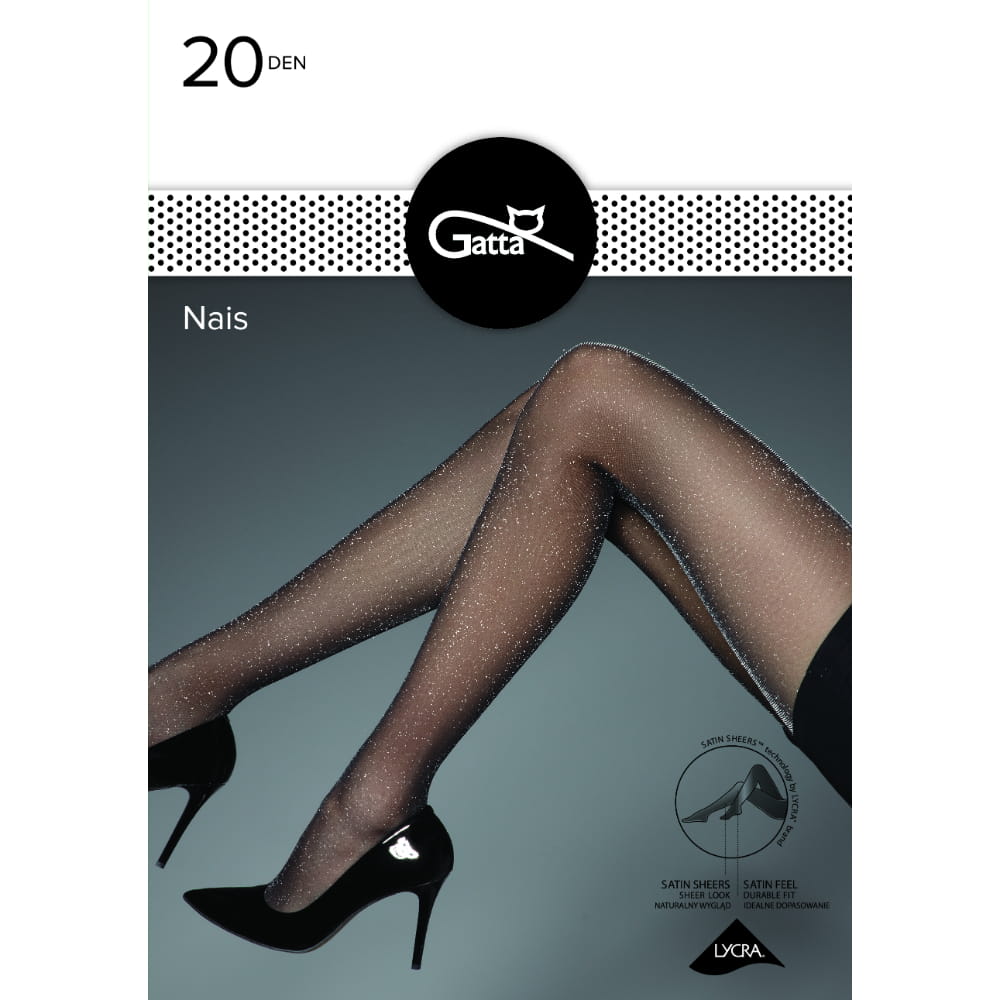 Gatta Nais Lurex Sparkle Shiny Sheer 