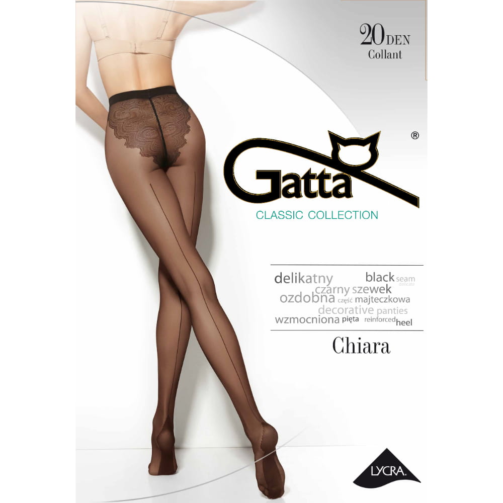 Gatta Tights, Chiara Pattern, 20 Denier