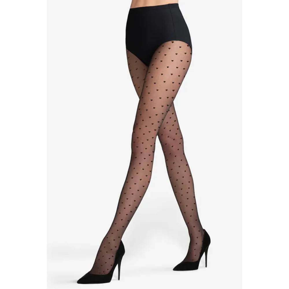 Gatta Tiffy heart printed tights 20 den