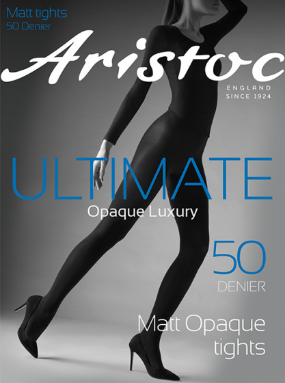 50 Denier Ultimate Matt Opaque Tights - Black, Code ANAVZ3
