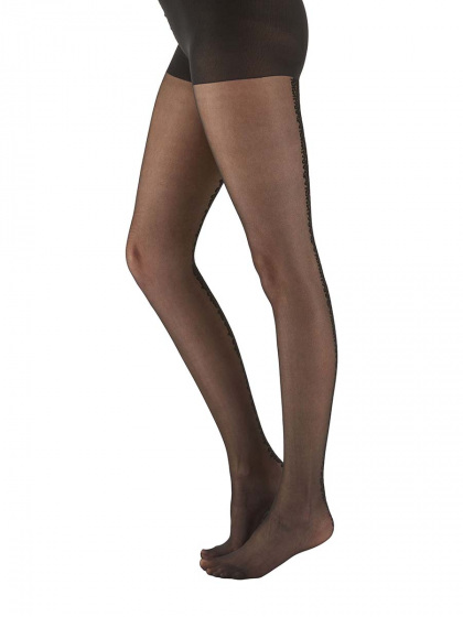 Animal Pattern Back Seam Tights – Bold Style with a Sustainable Edge Design NPAYD5